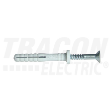 TRACON TB525 Beüthető tipli+csavar, szürke M5×25mm, PA6.6 villanyszerelés