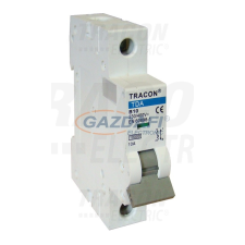TRACON TDA-1C-1 Kismegszakító, 1 pólus, C karakterisztika 1A, C, 1P, 10kA villanyszerelés