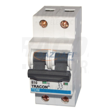 TRACON TDM-2C-16 Kismegszakító, 2 pólus, C karakterisztika 16A, 10kA villanyszerelés