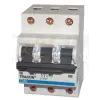 TRACON TDM-3D-25 Kismegszakító, 3 pólus, D karakterisztika 25A, 10kA