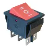 TRACON TES-52 Készülékkapcsoló, háromállású, piros, I-0-II felirattal 16(6)A, 250V AC