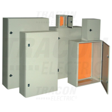 TRACON TFE303015 Fém elosztószekrény, acél, szürke H×W×D=300×300×150mm, IP55 villanyszerelés