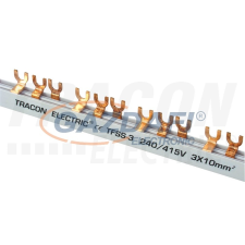 TRACON TFSS-4V Soroló sín - villás kivitelű max.63A, 4P, 56modul, 1m villanyszerelés