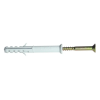 TRACON THC1080 Hosszított tipli+csavar, szürke M10×80mm, PA6.6