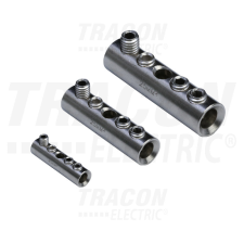 TRACON THCS6 Szigeteletlen toldóhüvely csavarral, ónozott 6mm2, (d1=4,5mm, L=20,5mm) villanyszerelés