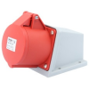 TRACON TICS-125 Felületre szerelhető ipari csatlakozóaljzat 32A, 400V, 3P+N+E, 6h, IP44