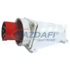 TRACON TICS-545 Felületre szerelhető ipari csatlakozó dugó 125A, 400V, 3P+N+E, 6h, IP67