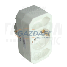 TRACON TNF2 Többférőhelyes csapos átalakító csatlakozó 250VAC, max.2,5A, 2xFrench villanyszerelés