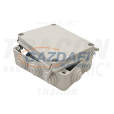 TRACON TQBY19148 Kötődoboz, falon kívüli, műanyag csavarral 190×145×80,IP65 villanyszerelés