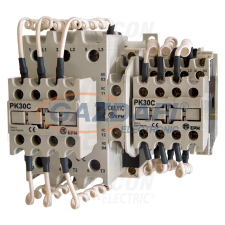 TRACON TR1C6511B Kontaktor kondenzátortelepek kapcsolásához 690V, 50Hz, 65A, 50kVAr, 400V AC, 3×NO+(1×NO+1×NC) villanyszerelés