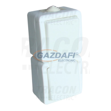 TRACON TR-PH08 Falon kívüli váltókapcsoló+csatlakozóaljzat 16A/250VAC, IP54, (106) villanyszerelés