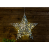 TRACON Tracon CHRSTM30WW LED karácsonyi ablakdísz, csillag, fém, elemes Timer 6+18h, 30LED, 3000K, 3xAA