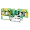 TRACON TSKC4/4JD Védővezető ipari sorozatkapocs, rugós, sínre, zöld/sárga 800V 26A 0.08-4 mm2 4P