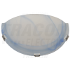 TRACON Üveg oldalfali fél UFO lámpatest, kék230V, 50Hz, E27, max.1×60W, D=300 mm