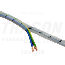 TRACON Vezetékösszefogó szalagspirál, natúrdmin-dmax=7-40mm, PE villanyszerelés