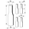 TRACON ZSRSET-2DA Kötéskészlet huzalárnyékolású, 4-erű kábelhez, gyantás 4×35mm2-4×120mm2, (4×30/8mm, l=200mm)+(1×85/25mm, L=1000mm)