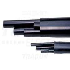 TRACON Zsugorcső készlet, darabolt, közepesfalú, 5 érhez, gyantás5×1,5mm2, (5×8/2mm, l=50mm)+(1×19/6mm, L=200mm) villanyszerelés