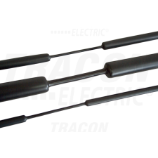 TRACON Zsugorcső, vékonyfalú, 3_1 zsugorodás, fekete6/2mm, POLIOLEFIN villanyszerelés