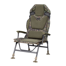Trakker Levelite Camo Longback Chair (217611) karfás szék fotel - 130kg horgászszék, ágy