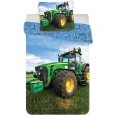 Traktor Green gyerek, ovis ágyneműhuzat 100×135cm, 40×60 cm lakástextília