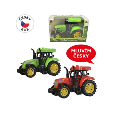  Traktor magyar hanggal, fénnyel és hanggal, 14 cm autópálya és játékautó
