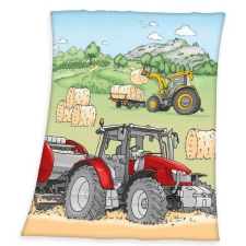 Traktoros pléd (szalmabála) babaágynemű, babapléd