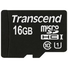 Transcend 16GB microSDHC Class10 UHS-I adapter nélkül memóriakártya