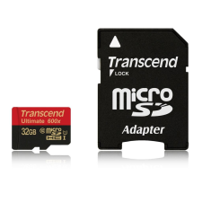 Transcend 16GB microSDHC Transcend U1 + adapter (TS16GUSDHC10U1) (TS16GUSDHC10U1) - Memóriakártya memóriakártya