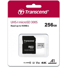 Transcend 256GB microSDXC Transcend 300S U3 V30 A1 CL10 adapter (TS256GUSD300S-A) memóriakártya