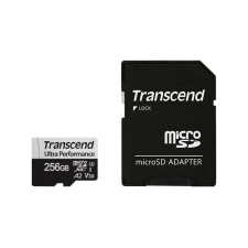  Transcend 256GB microSDXC USD340S Class 10 U3 V30 A2 + adapterrel memóriakártya