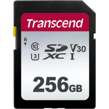 Transcend 256GB SDXC SDC300S Class 10 UHS-I U3 V30 memóriakártya