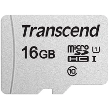Transcend microSDHC 300S 16 GB + SD adapter memóriakártya