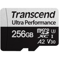 Transcend microSDXC 256GB 340S + SD adaptér memóriakártya