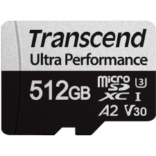 Transcend microSDXC 512GB 340S + SD adaptér memóriakártya