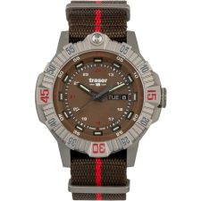 Traser H3 110669 Tactical Brown Titan Mens Watch 46mm 20ATM, karóra