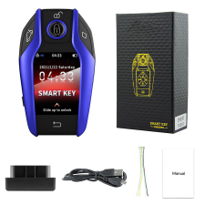 TRB TK800 univerzális, smart táviránytó, kulcs, LCD kijelzővel, kék távirányító
