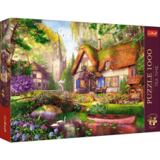Trefl 1000-db-os Premium Plus puzzle - Tea Time - Egy szép faház az erdőben (10804) puzzle, kirakós