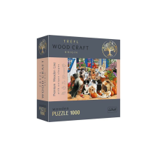 Trefl 1000 db-os Wood Craft Prémium Fa Puzzle - Kutya barátság (20149) puzzle, kirakós