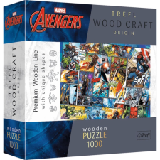 Trefl 1000 db-os Wood Craft Prémium Fa Puzzle - Marvel - Avengers - Bosszúállók (20165) puzzle, kirakós