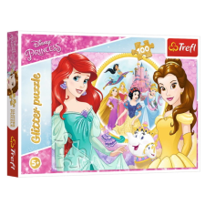 Trefl 100 db-os Csillám puzzle - Disney Princess - Belle és Ariel (14819) puzzle, kirakós