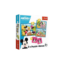 Trefl 2 az 1-ben puzzle és memóriajáték - Mickey Mouse (93344) puzzle, kirakós