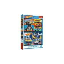 Trefl 2 x 70 db-os puzzle - Hot Wheels (34442) puzzle, kirakós