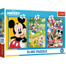 Trefl 3 x 80 darabos Mickey egér és barátai puzzle (34887) puzzle, kirakós