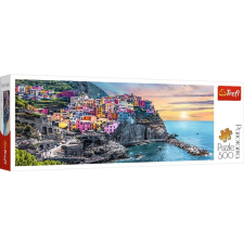 Trefl 500 db-os Panoráma puzzle - Olaszország, Vernazza naplementekor (29516) puzzle, kirakós
