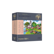 Trefl 501 db-os Wood Craft Prémium Fa Puzzle - Kikötő nyáron (20161) puzzle, kirakós