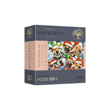 Trefl 501 db-os Wood Craft Prémium Fa Puzzle - Kutyák karácsonya (20173) puzzle, kirakós