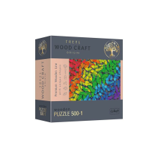 Trefl 501 db-os Wood Craft Prémium Fa Puzzle - Szivárvány pillangók (20159) puzzle, kirakós