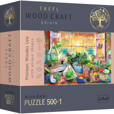 Trefl 501 db-os Wood Craft Prémium Fa Puzzle - Tengerparti ház (20166) puzzle, kirakós
