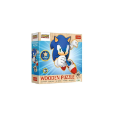 Trefl 50 db-os Wooden Contour Fa Puzzle - Sonic - Happy Sonic (20284) puzzle, kirakós
