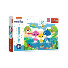 Trefl Baby Shark: Vakáción a család- Együtt a csapat 60db-os puzzle - Trefl puzzle, kirakós